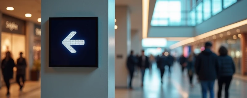 Shopping Mall mit Display