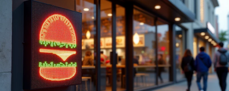 Display für Gastronomie